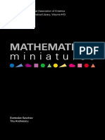 Titu Andreescu, Svetoslav Savchev - Mathematical Miniatures (New Mathematical Library, Vol. 43)