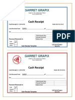 Temporary Cash Receipt Template