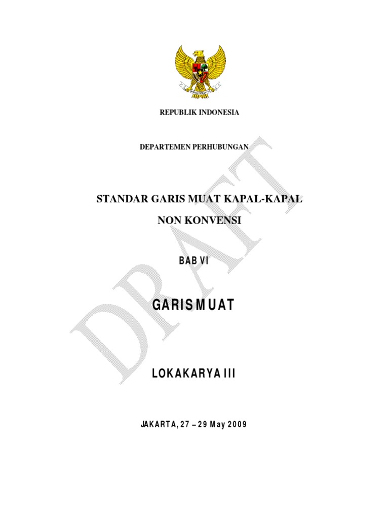 Standar Garis Muat Kapal Non Konvensi | PDF | Bisnis | Griya & Taman