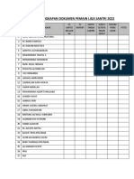 Check List Kelengkapan Dokumen Pemain Liga Santri 2022