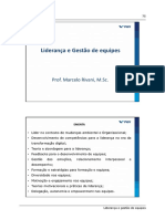 02 LIDERANÇA E GESTÃO DE EQUIPES. Apostila 2019