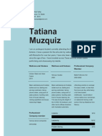 Tatiana Muzquiz: Waitress and Hostess Waitress and Hostess Professional Company Member