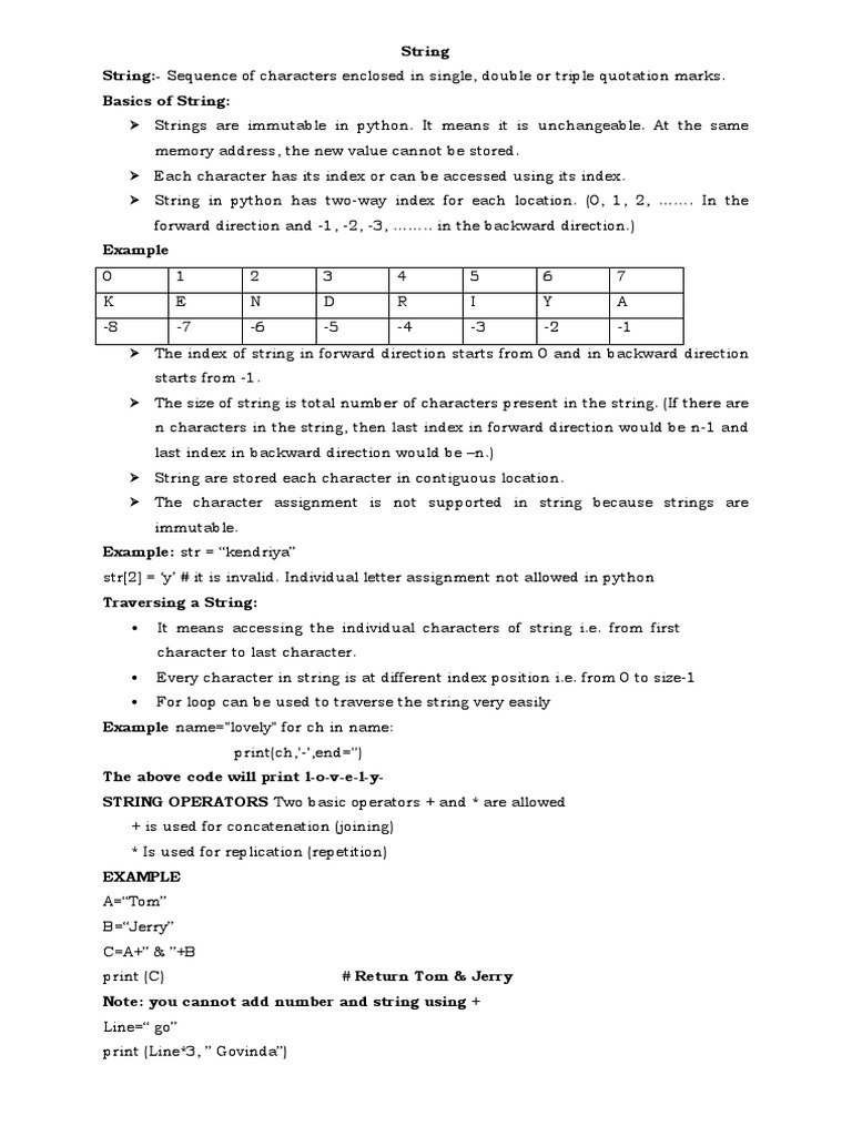 String | Download Free PDF | String (Computer Science) | Computer Data