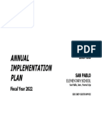 Annual Implementation Plan: San Pablo