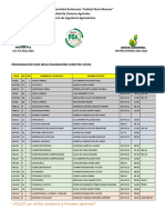 Programacion para Mesa Examinadora Semestre 4