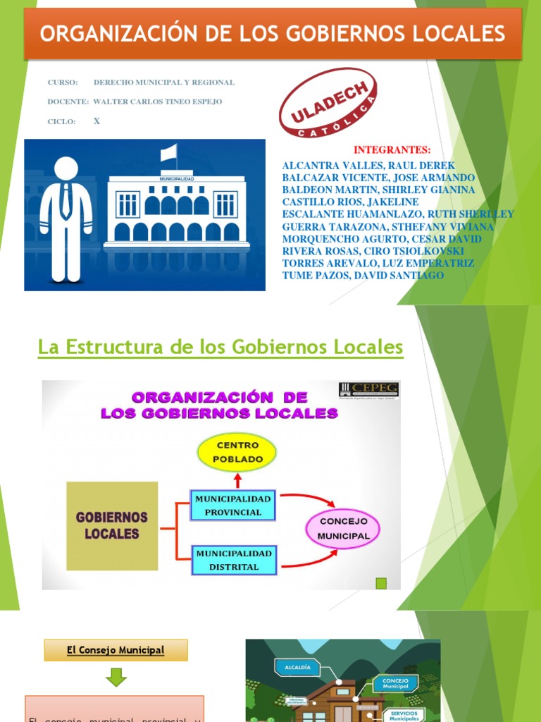 Estructura y Atribuciones de Gobiernos Locales | PDF | Alcalde ...