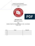 Midterm Test: Foreign Trade University Faculty of International Economics