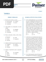 Tarea: Series Verbales Eliminación de Oraciones