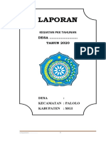 Form Laporan Tahunan PKK Desa Kec. Palolo 2020