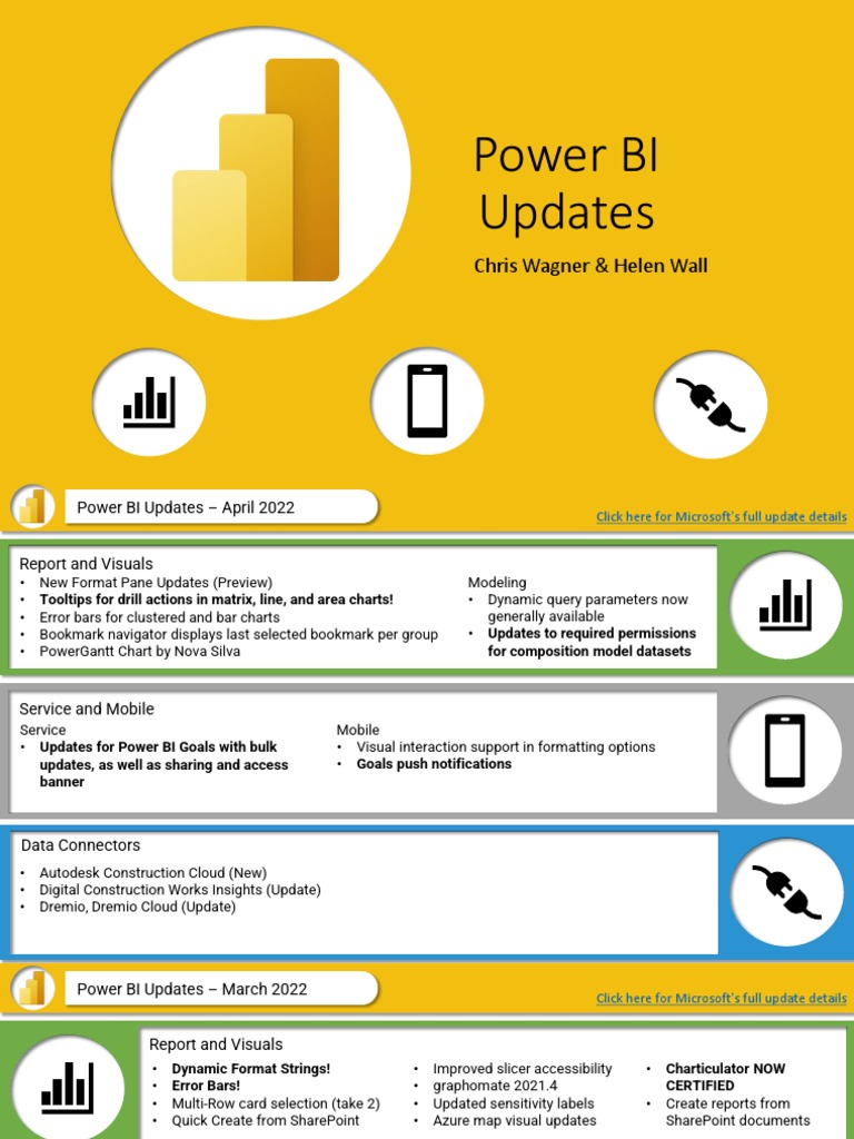 Power BI Updates April 2022 PDF Mobile App Microsoft Azure