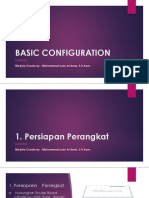 Tahap 1 Basic Konfigurasi - Basic Configuration