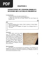 Chapter 6 Annotation of Antonio Morgas Sucessos Delas Islas Filipinas