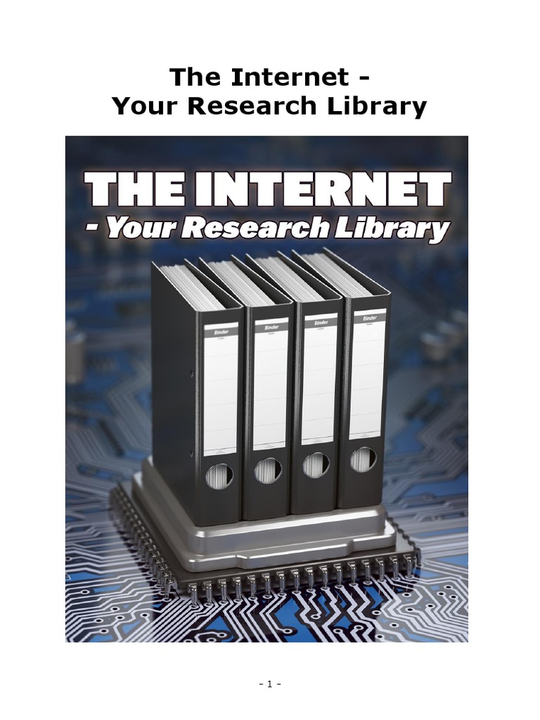 The Internet - Your Research Library | PDF | Search Engine Optimization ...