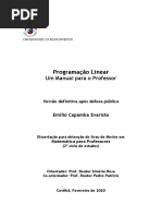 PROGRAMACAO LINEAR Manual para Professor