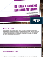 Asuransi Jiwa & Barang Dalam Pandangan Islam