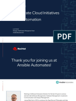 Accelerate Cloud Initiatives With Automation: Loic Avenel Manager, Field Product Management Team Ansible Business Unit