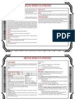 Mecha World Basic Character Playbooks