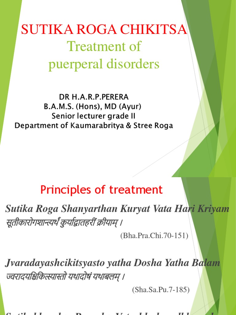 Sutika Roga Treatment Overview | PDF | Medicine | Health Sciences