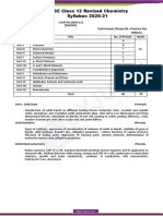 CBSE Class 12 Revised Chemistry Syllabus 2020 21