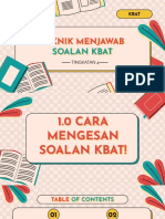 Teknik Menjawab: Soalan Kbat