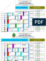 Jadwal Pelajaran Kelas XII Semester Ganjil 2022-2023