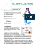 Market Analysis Techniques 3Cs