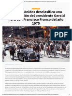 Estados Unidos Desclasifica Una Conversación Del Presidente Gerald Ford Con Francisco Franco Del Año 1975