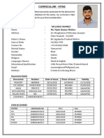 Curriculum - Vitae: "Ab (Able Seame) " Mr. Vipin Kumar Mishra