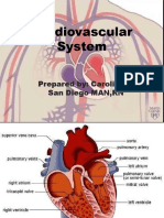 Cardiovascular System: Prepared By: Caroline V. San Diego MAN, RN