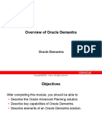 Overview of Oracle Demantra