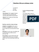Structure and Function of The Gas Exchange System