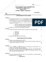 Name: - ID: - Department of Computer Science and Engineering Midterm Examination Summer 2014 CSE340: Computer Architecture