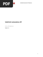 Solidcam Automation Api