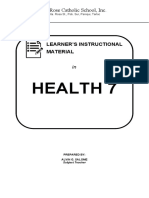 Health 7: Learner'S Instructional Material
