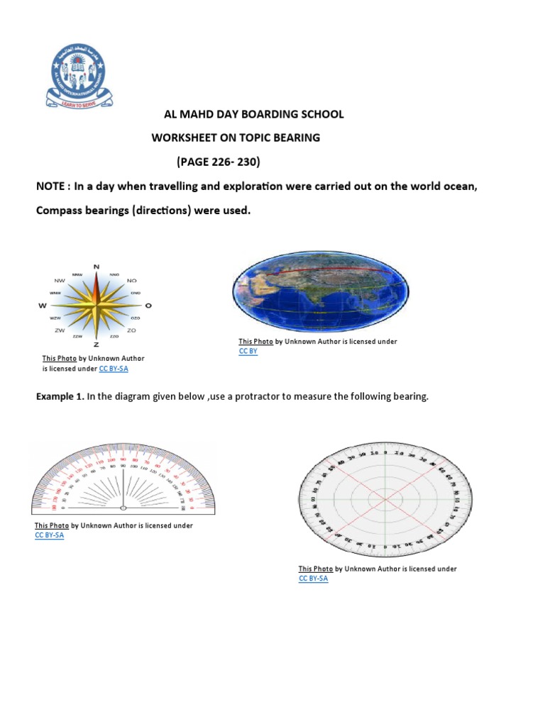 worksheet on bearing PDF