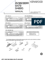 KRC-309S/389/389W KRC-409/479 KRC-489/489G: Service Manual