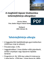 Kovács Márta - A Megfelelő Tápszer Kiválasztása Tehéntejfehérje-Allergiában