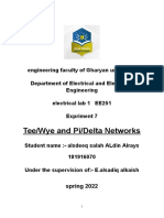 Tee/Wye and Pi/Delta Networks
