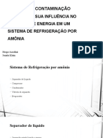 Estudo da contaminação por água em sistema de refrigeração por amônia