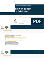 Etablir Un Budget Prévisionnel