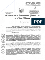 Directiva 18-2021 Lineamientos para Elaboracion, Modificacion, Seguimiento y Evaluacion Del POI PNP