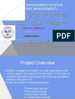 Library Management System Project Overview and Functions