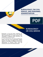 Bureaucracy The Civil Service and Personnel Administration August 52022