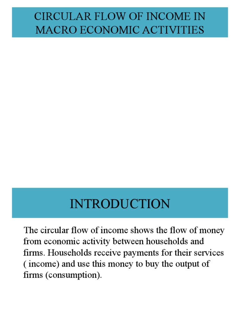 Circular Flow of Income in Macro Economic Activities Economics | PDF ...