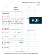 Electrochemistry - JEE Main 2022 Chapter Wise Questions by MathonGo