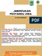 PEMBENTUKAN POSYANDU JIWA Revisi