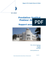 Rapport 2014 Institut Pasteur de Dakar