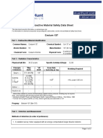 Radioactive Material Safety Data Sheet: Cesium-137