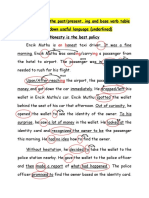 Read, Complete The Past/present, Ing and Base Verb Table Write Down Useful Language (Underlined) Honesty Is The Best Policy