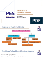 Introduction To Descriptive Statistics: K S Deepika